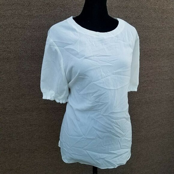 Riley and Rae Short Sleeves See Through Blouse Women's. Size Large. New With Tag - Picture 6 of 12